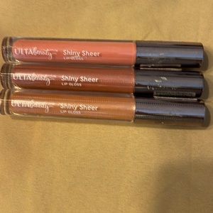 Set of 3 Ulta Beauty Shiny Sheer Lip Glosses-brand new wrapped in plastic
